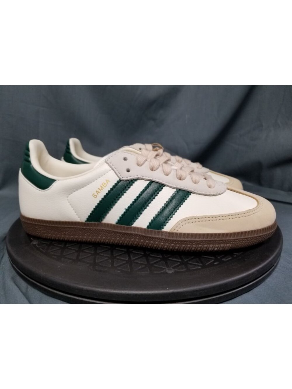 Adidas Samba OG Sneakers Off White Green Sand JR8843 Women's Size 6 NEW NO BOX! - Picture 9 of 11